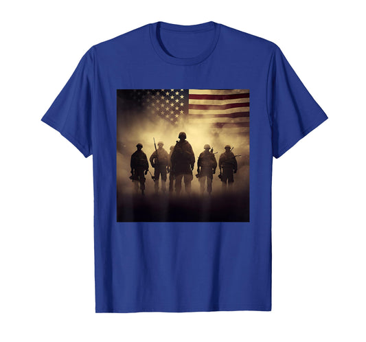 Salute to the Military and USA T-Shirt