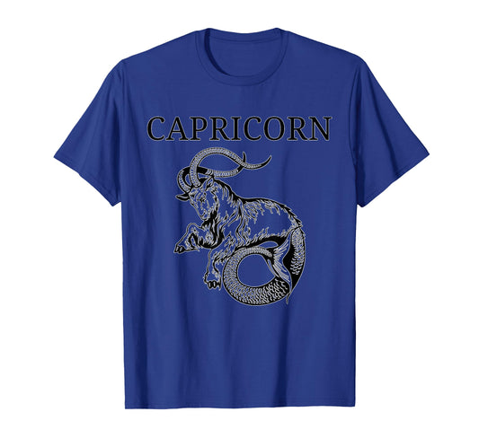 Capricorn Astrology Large Sea Goat Zodiac Symbol & Capricorn T-Shirt