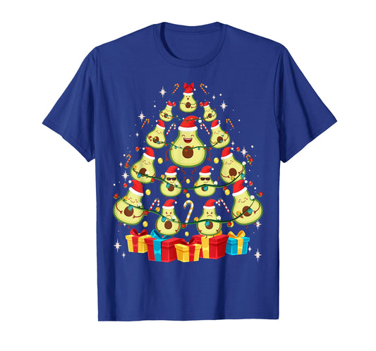 Avocado Plant Based Christmas Tree - Avocado Lover Christmas T-Shirt