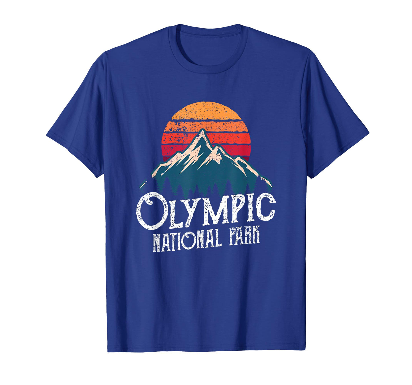 Olympic National Park Washington Mountains Retro T-shirt