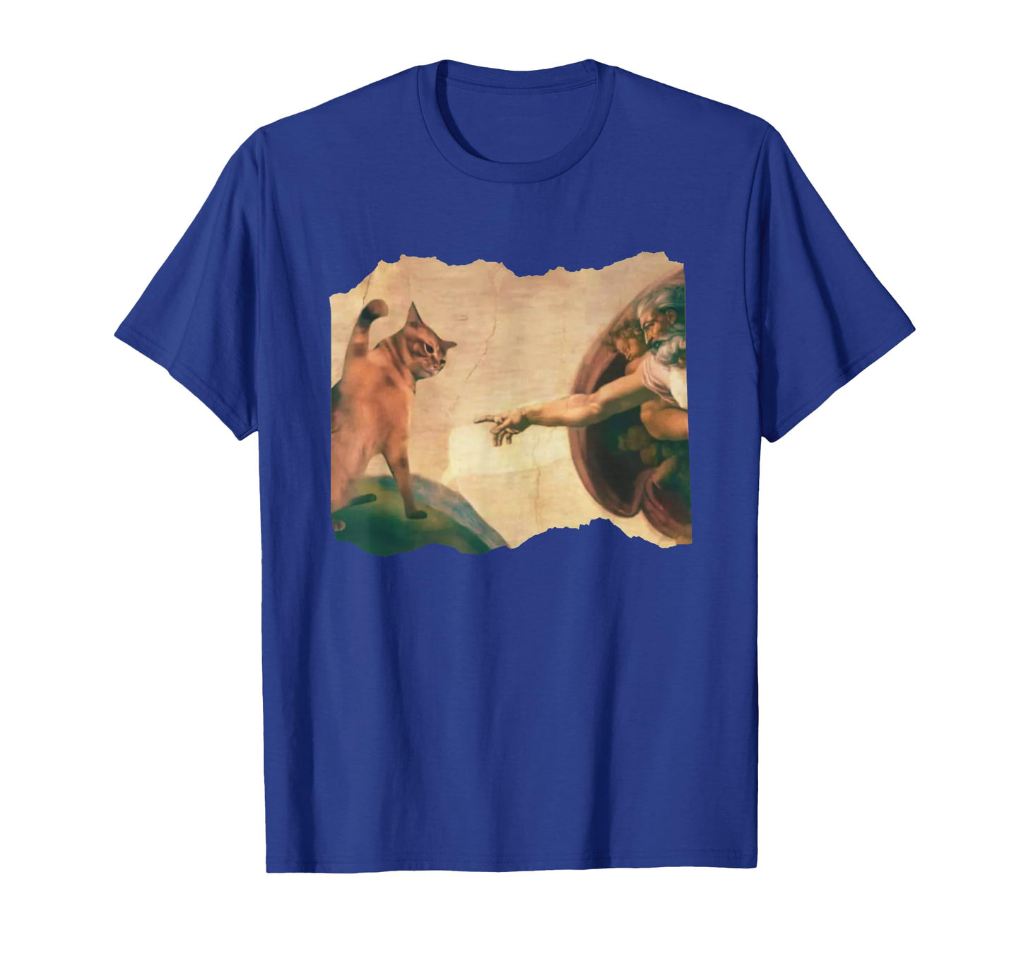 Funny Cat Swatting God's Hand Parody Cat The Divine Swipe T-Shirt