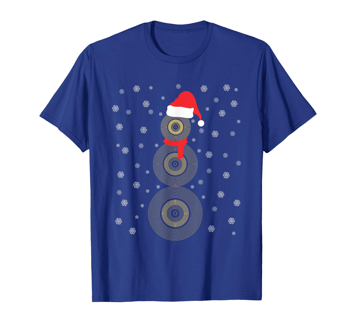 Cymbal Snowman Festive Holiday Christmas Party Musical T-Shirt