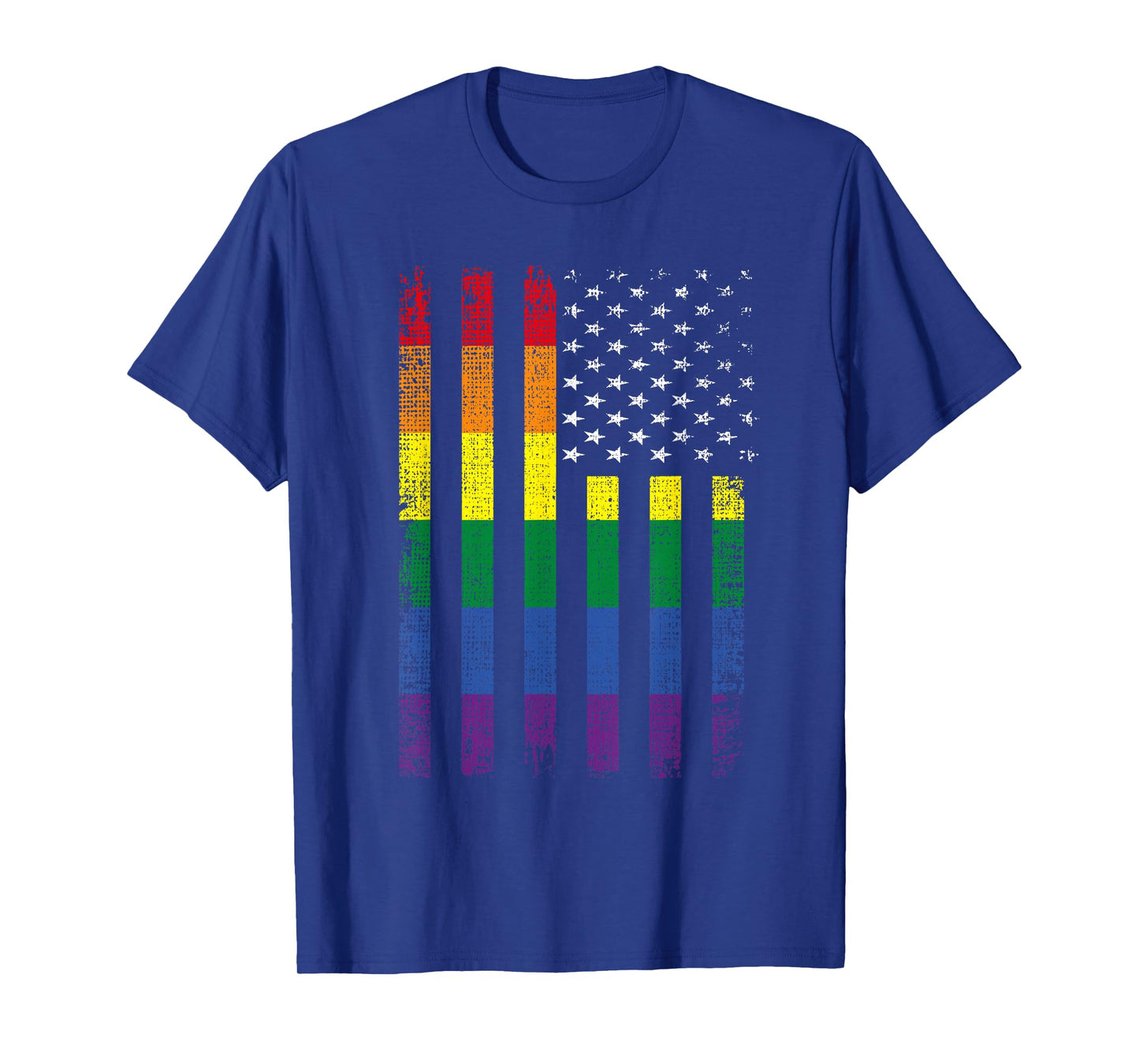 Gay Pride American Flag LGBT Support LGBTQ Lesbian T-Shirt for Women Kids Men