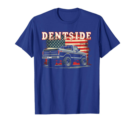Dentside Classic Truck Highboy Rear window American Flag T-Shirt