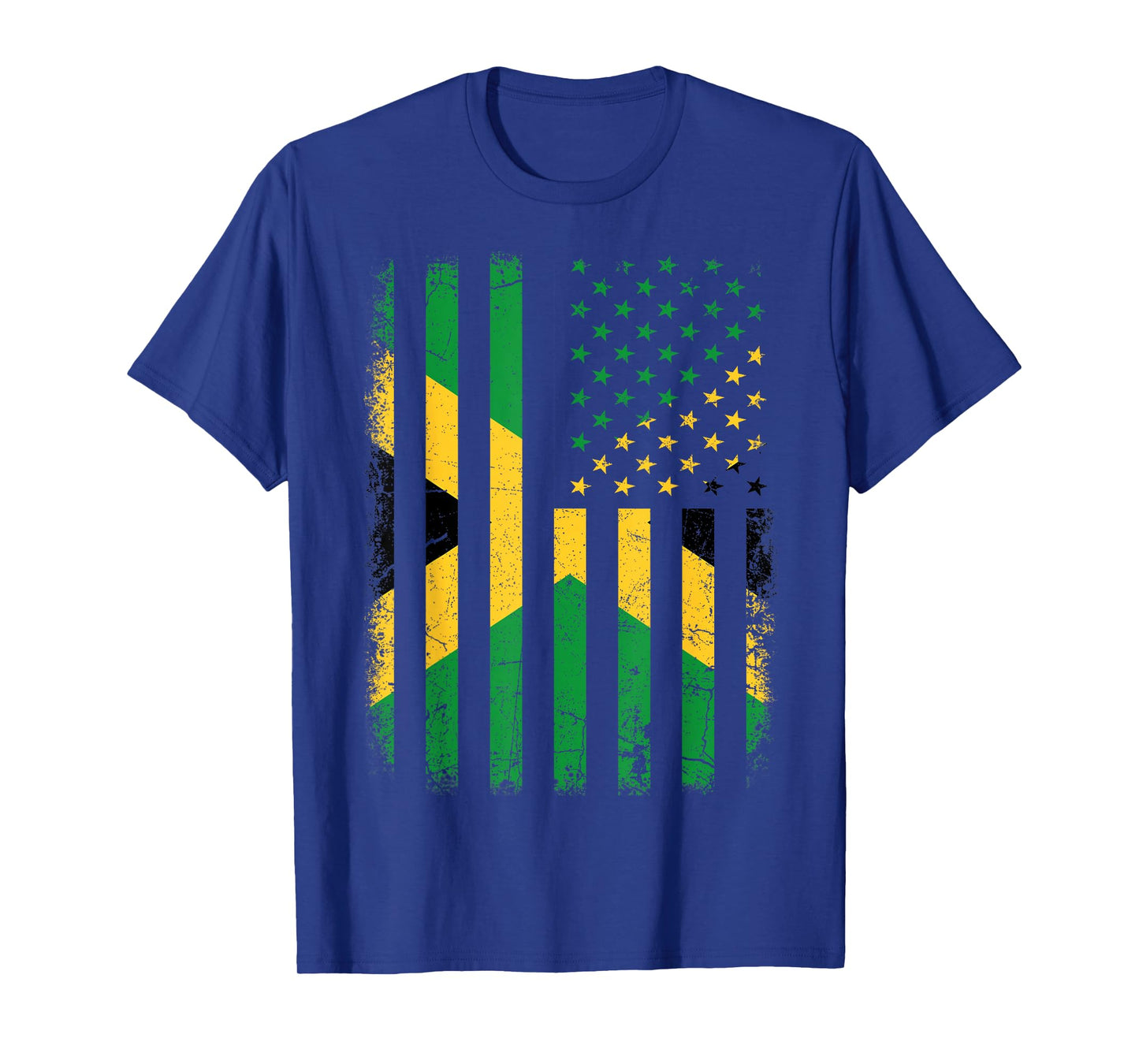 Jamaican American Flag Jamaican Roots Jamaica America T-Shirt