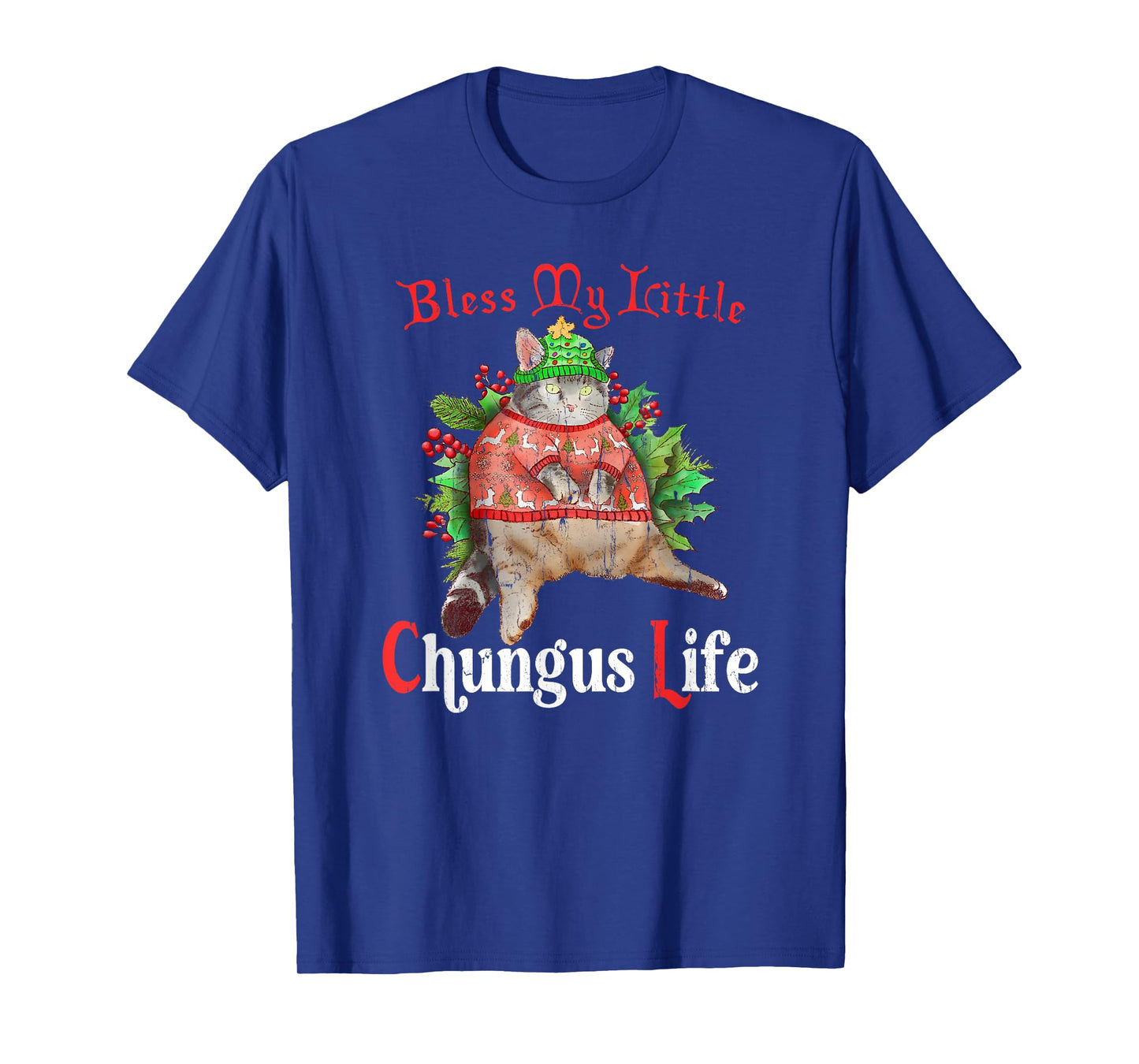 Blessed My Little Chungus Life, Meme Funny Cat T-Shirt