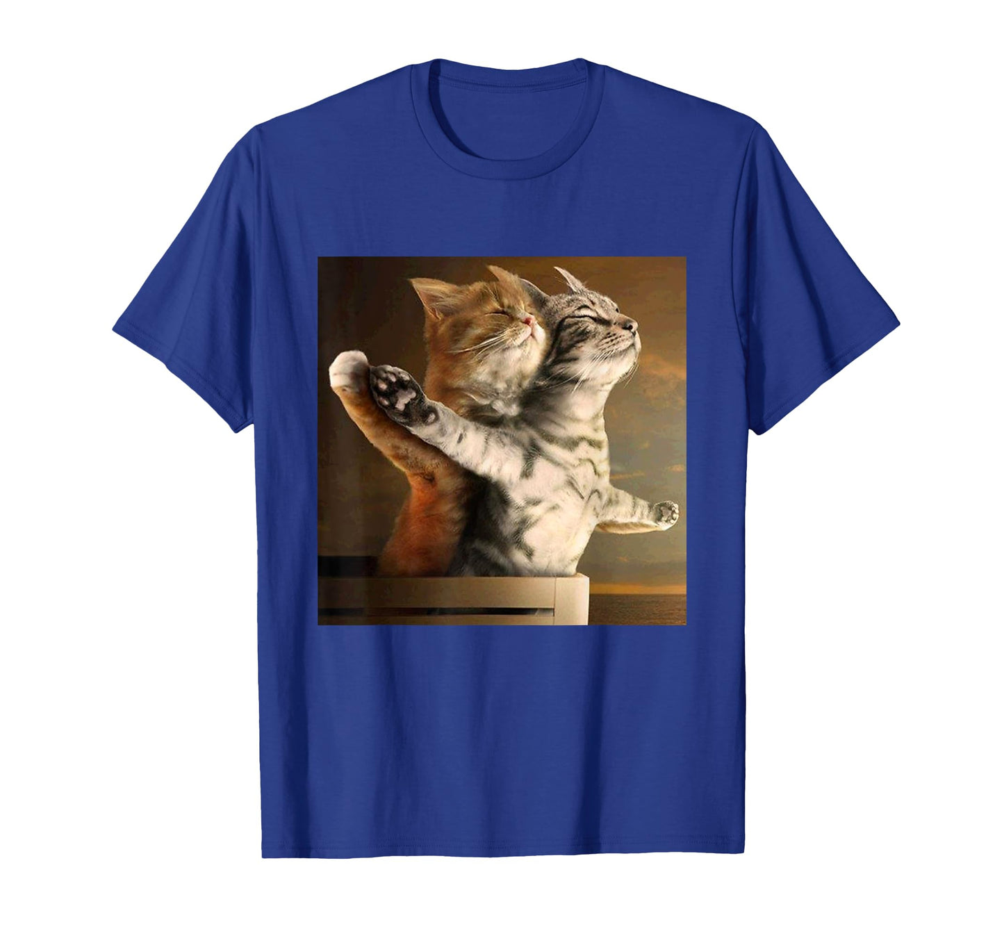 Vintage Wacky Cat Funny Kitten Couple Gen Z Meme Cat Lover T-Shirt