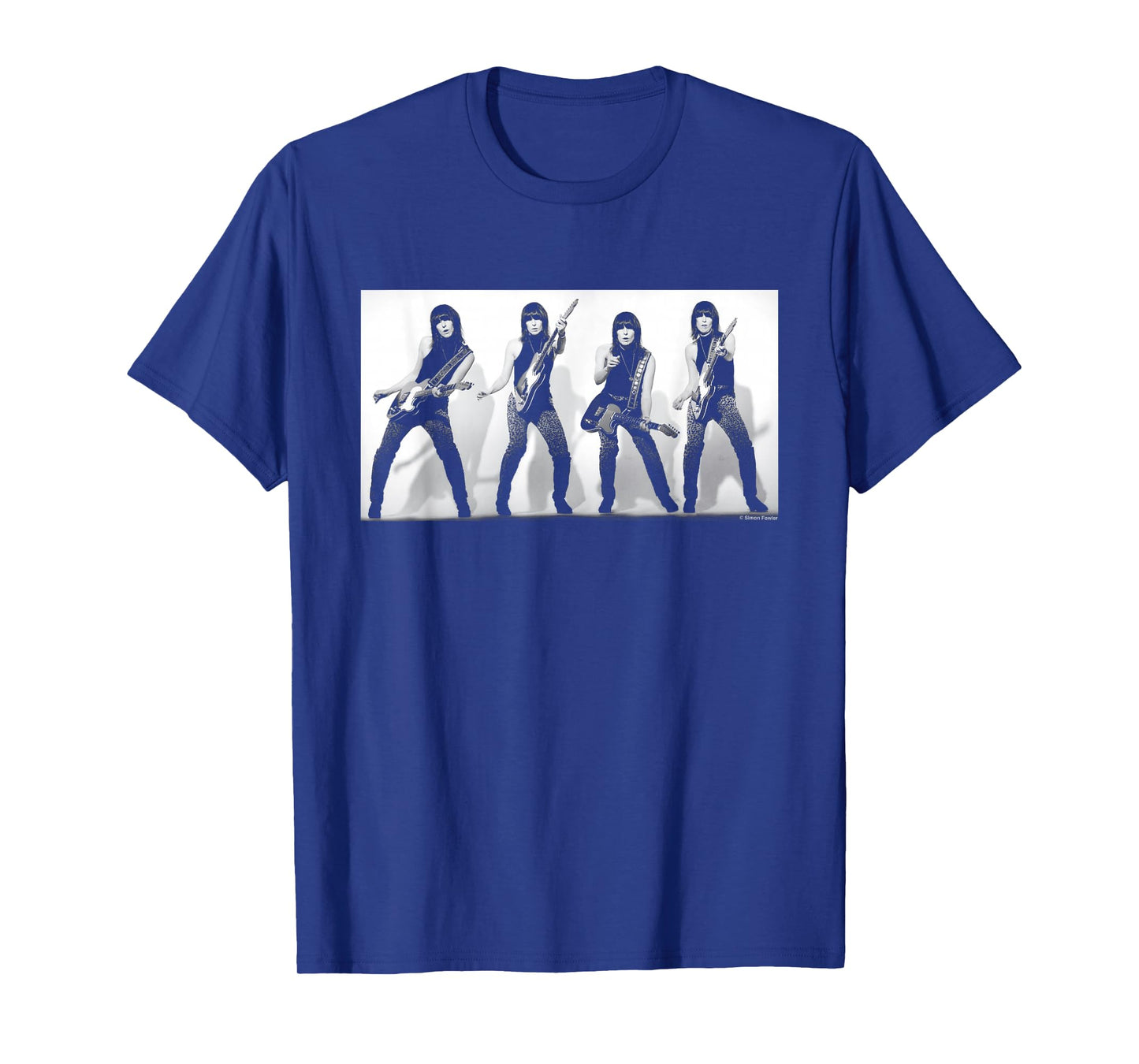 Pretenders Singer Chrissie Hynde Quad By Simon Fowler T-Shirt