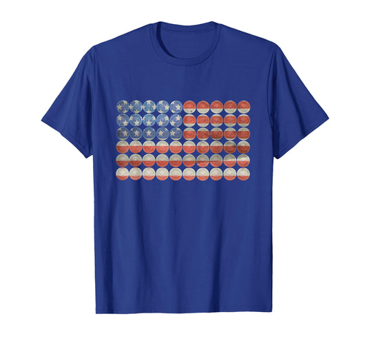 Trap Shooting American Flag Shotgun Shells | Hunting Gift T-Shirt