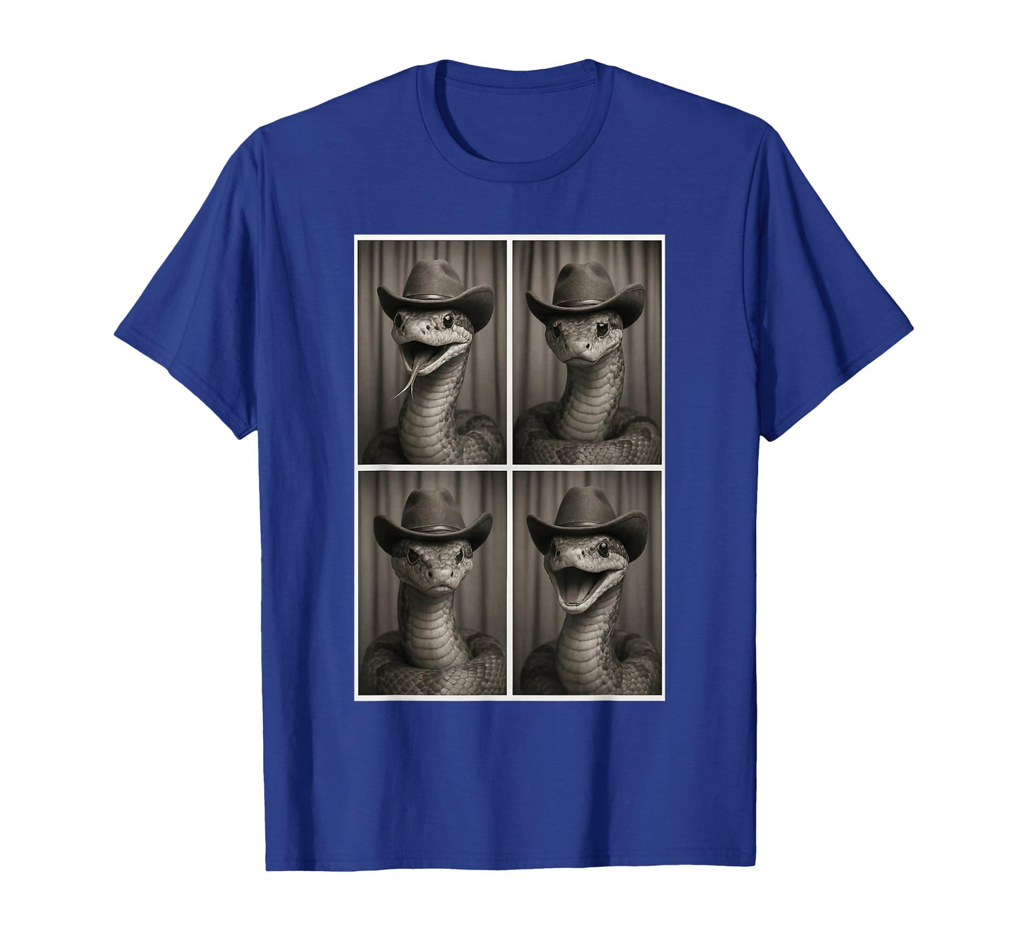 Snake In Cowboy Hat, Photobooth Snake Selfie | Snake Lover T-Shirt