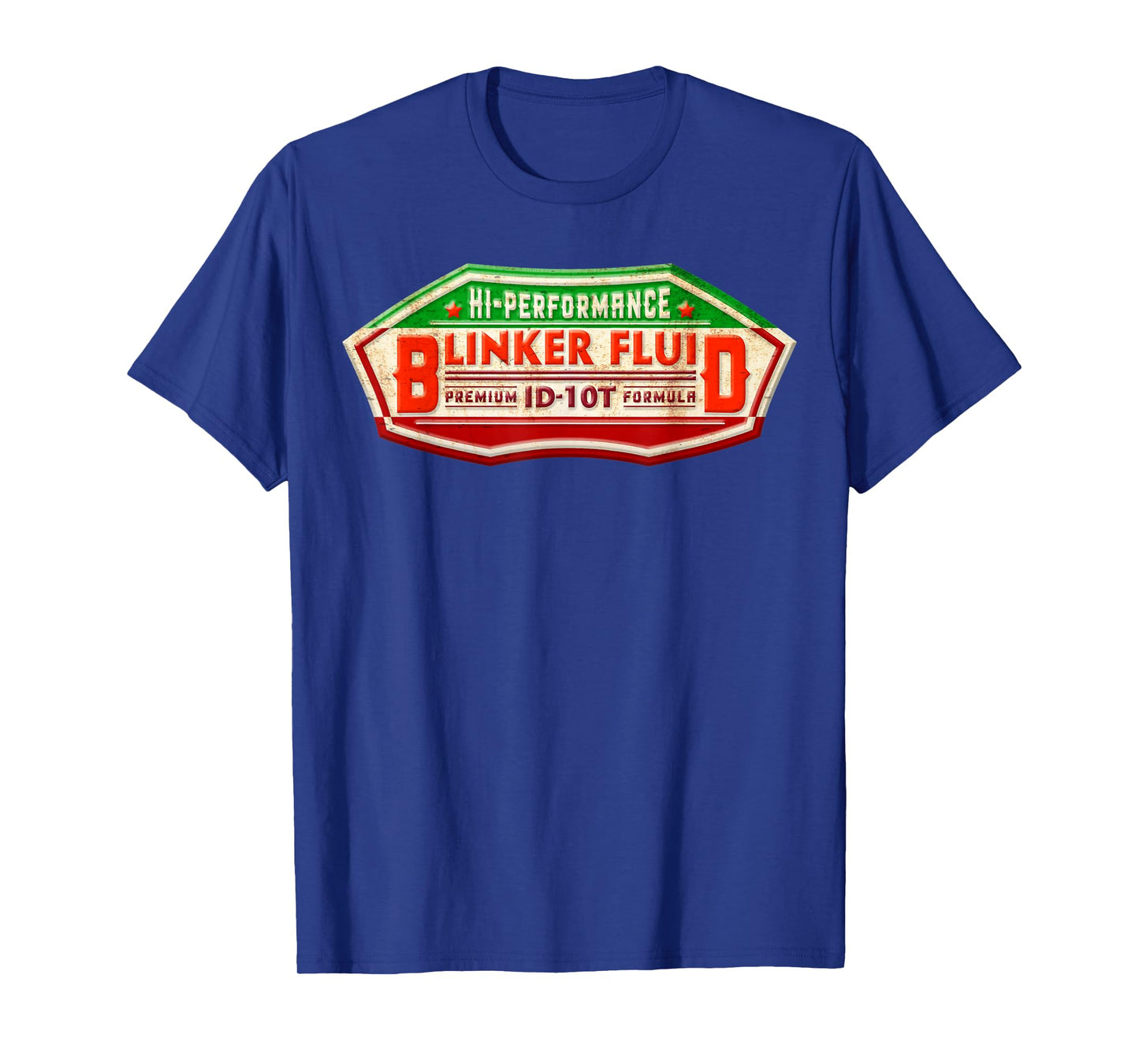 "BLINKER FLUID" Idiot Formula Gag Gift T-shirt for Mechanics