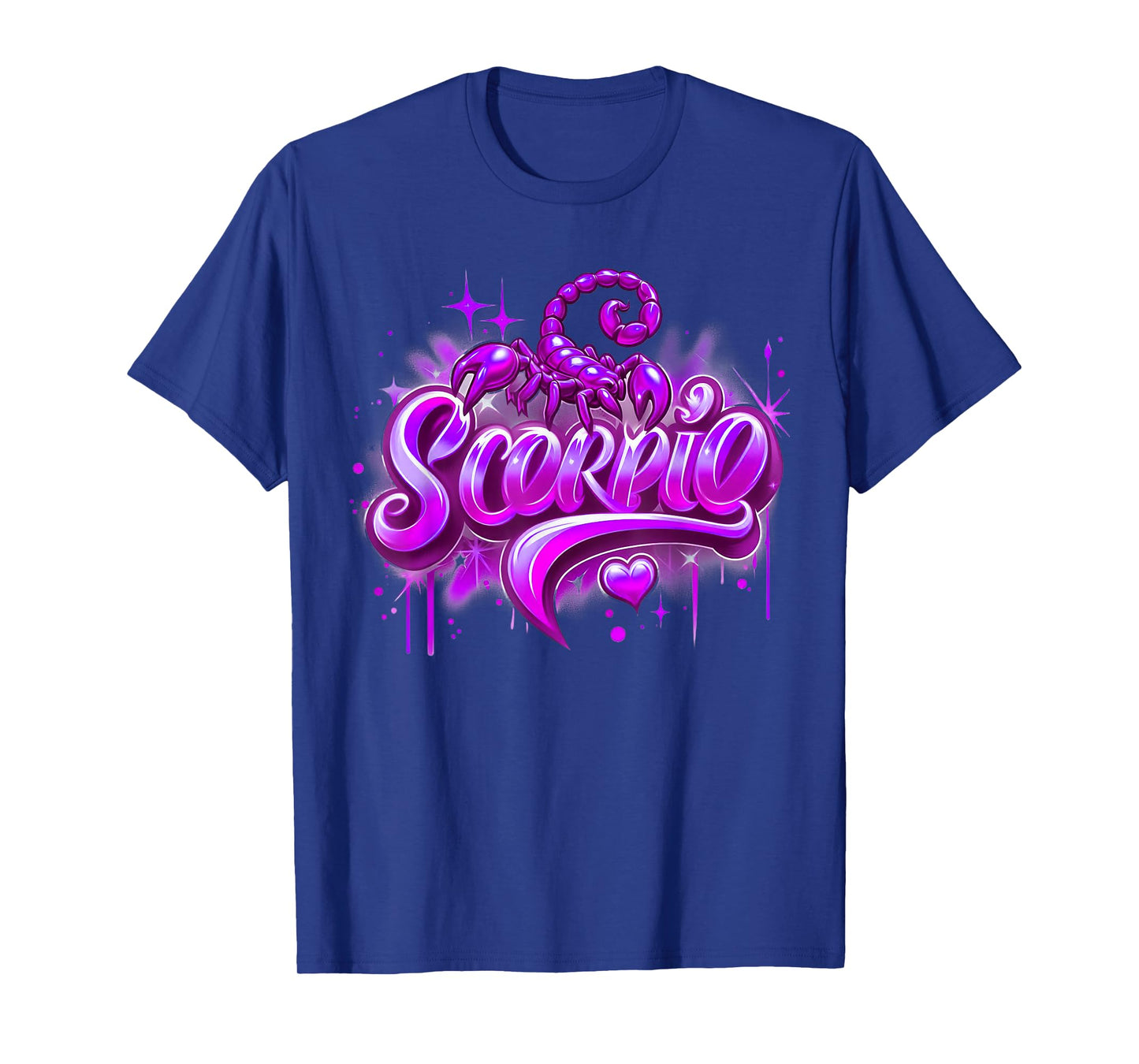 Purple Scorpio Zodiac Star Sign T-Shirt