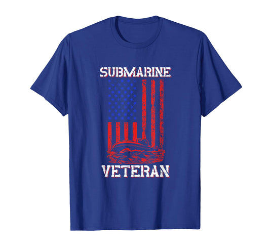 Submarine Veteran Flag Patriotic Sub Service Submariner T-Shirt