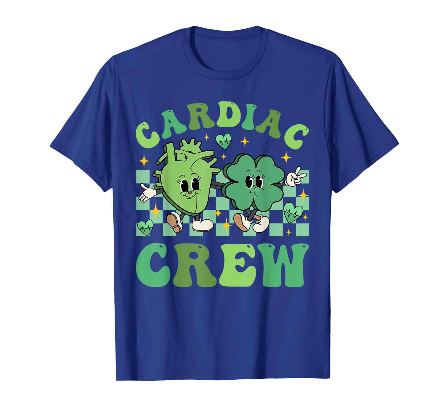 Cute Cardiac Crew Happy St Patricks Day Cardiology Echo Tech T-Shirt