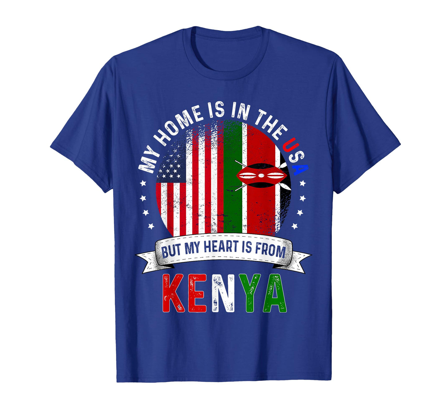 kenyan American Patriot Heart is from kenya Flag T-Shirt