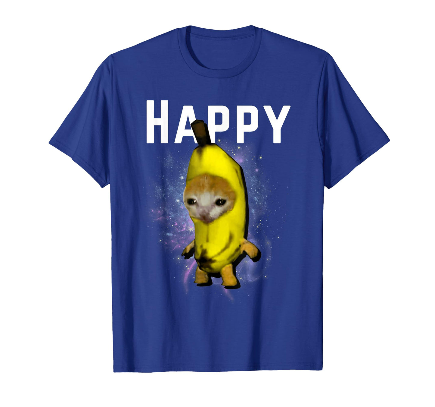 Banana Cat Happy Bananacat Meme Kitty Lovers Meme T-Shirt