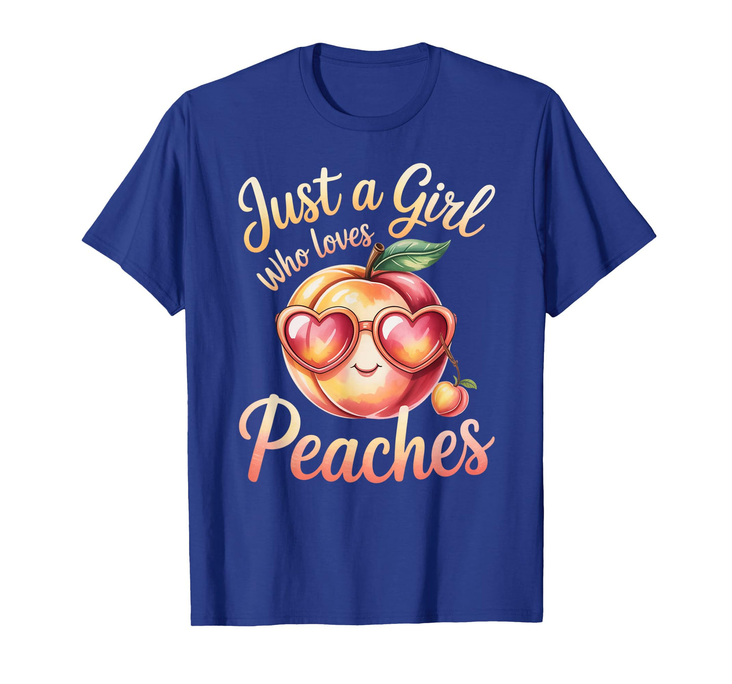 Cute Just A Girl Who Loves Peaches - Peaches Fruit Lovers T-Shirt