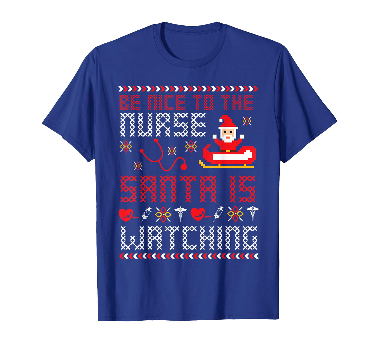 Christmas Santa Nurse Ugly Christmas Sweater T-Shirt