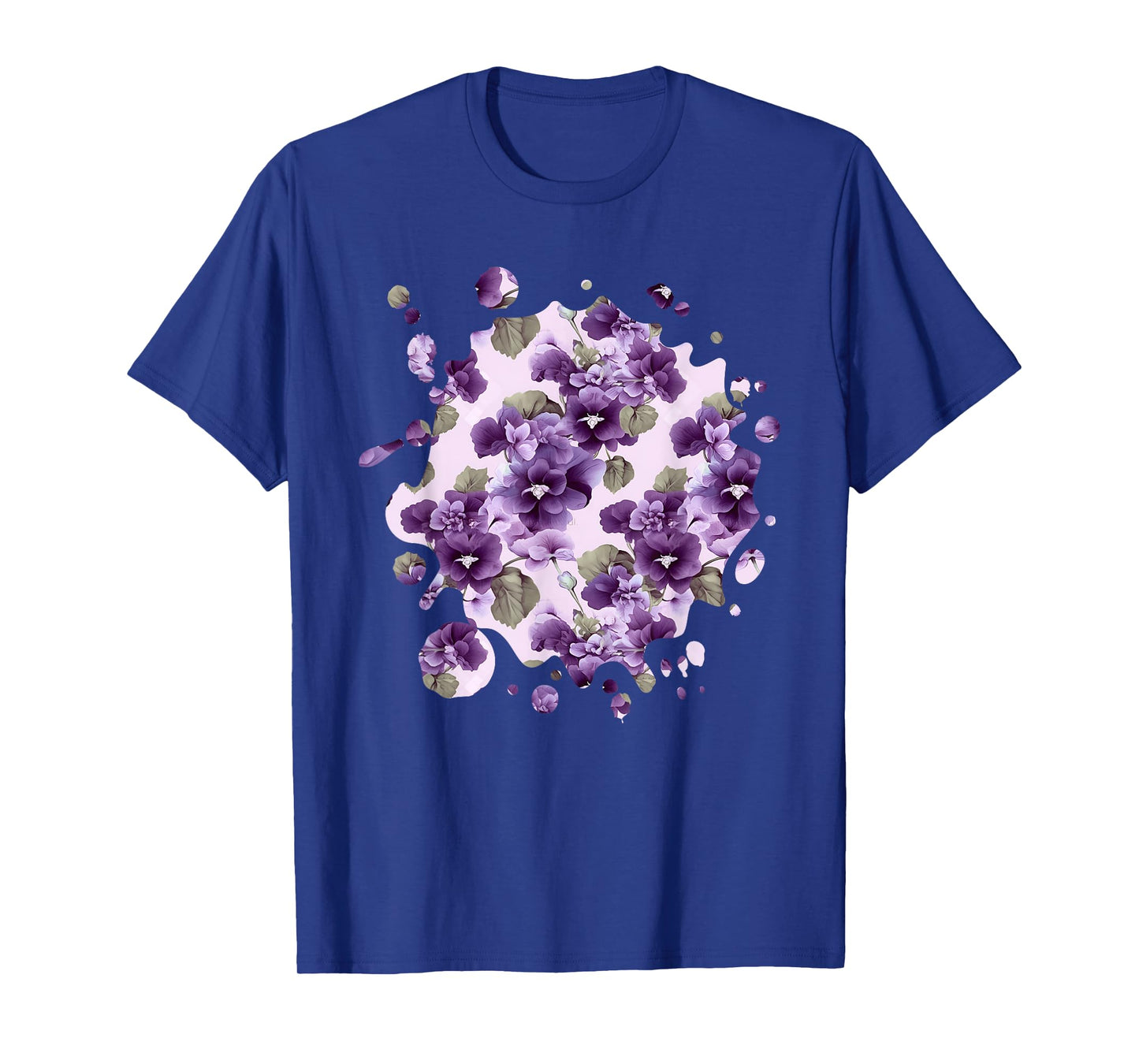 Cute African Violet Inspired Flower Plant Lover Gardener T-Shirt