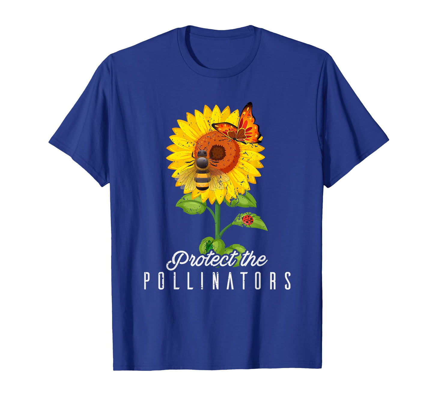 Cool Protect Pollinators Save the bees Sunflower T- shirt T-Shirt