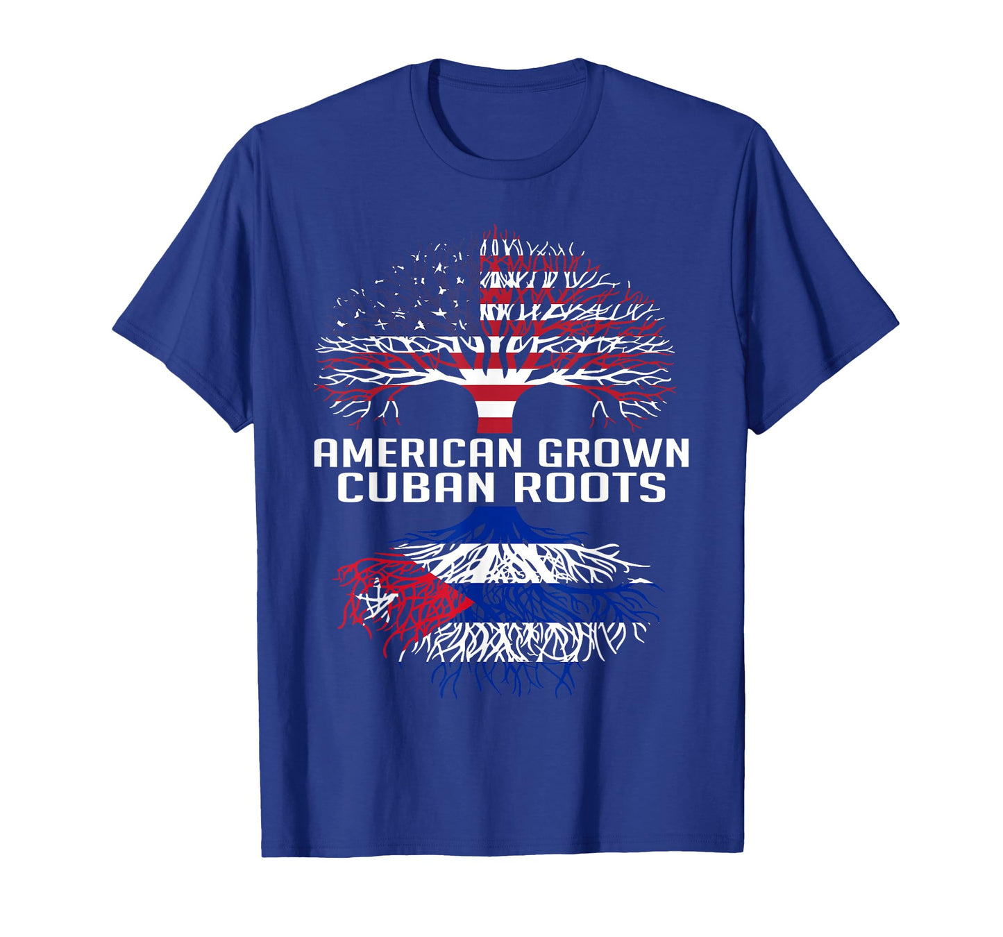 American Grown Cuban Roots Proud Cuban Roots Cuba Flag T-Shirt