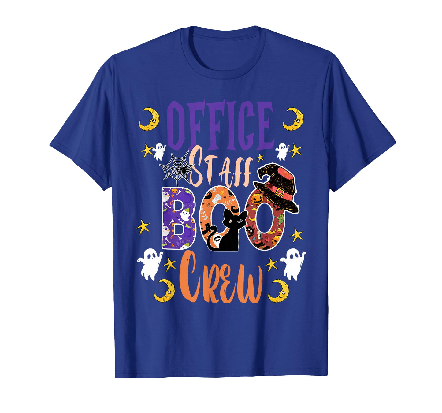 Office Staff Boo Crew matching fun Halloween costume T-Shirt