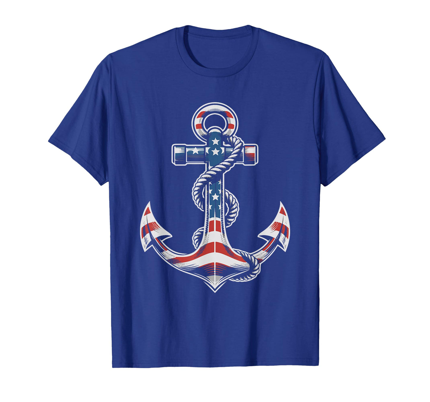 Anchor American Flag 4th of July Patriotic T-Shirt