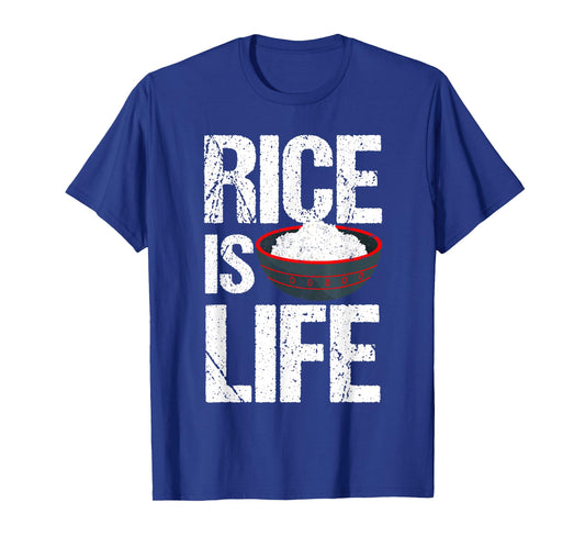 Cool Rice Is Life Art Men Women Asian Filipino Japanese Food T-Shirt