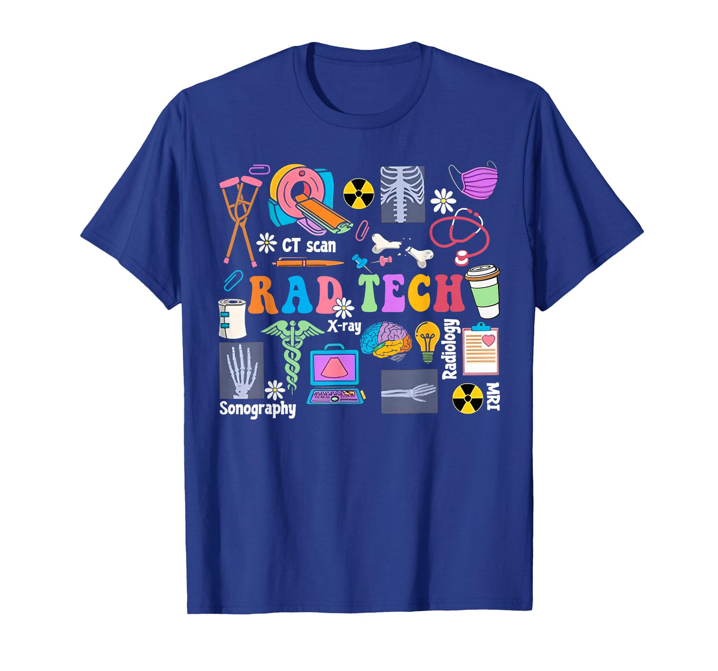 Cute Rad Tech Retro Groovy Radiology Technician X-Ray Tech T-Shirt