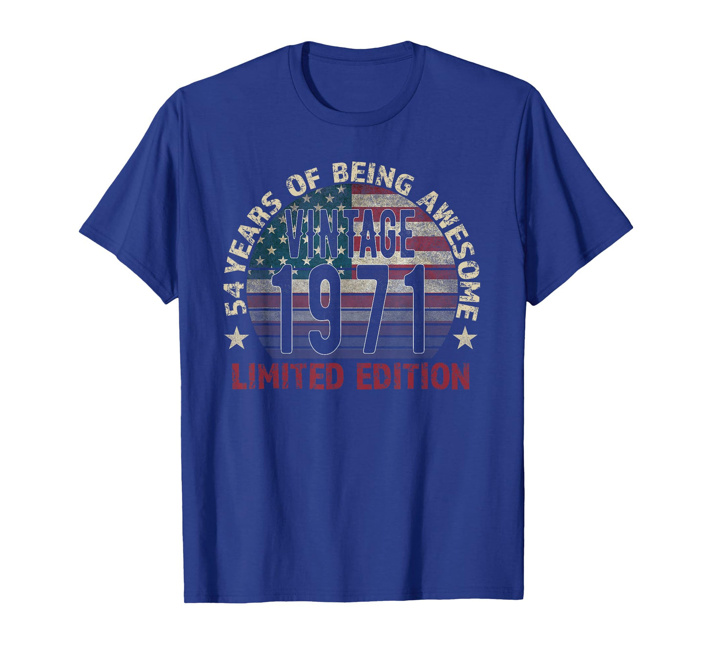 54th Birthday Gift men Vintage born 1971 turning 54 Year Old T-Shirt
