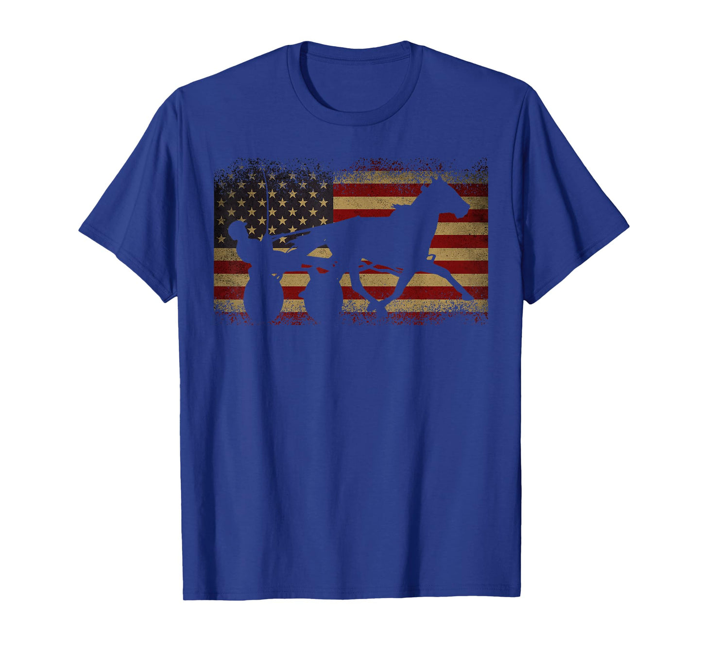 Harness Racing USA Flag T-Shirt