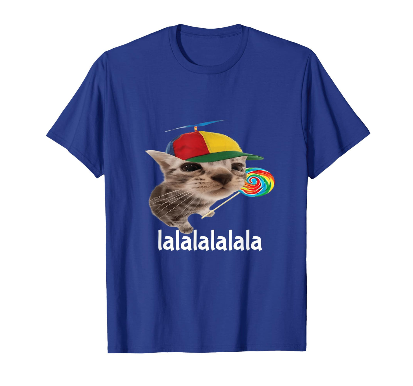 Silly Cat With Lollipop Meme Cat Lover T-Shirt
