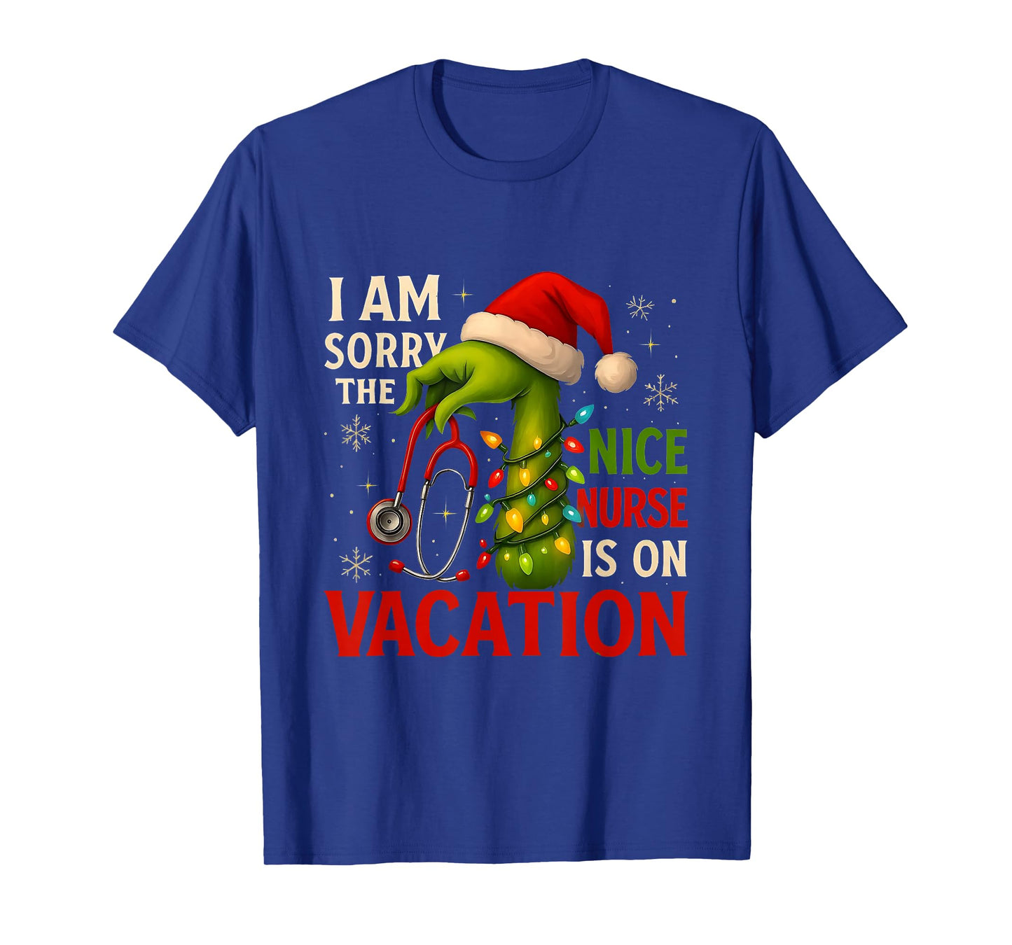 Christmas I Am Sorry The Niche Nurse Santa Hat Medical Funny T-Shirt