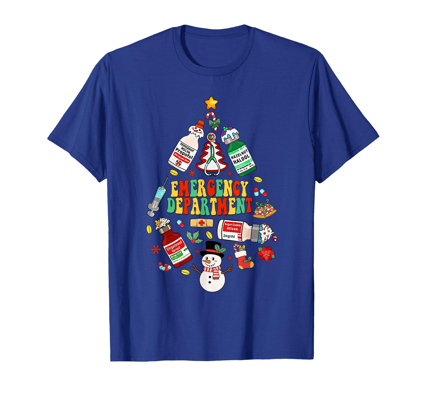 Christmas Emergency Room ER RN Nurse Department Healthcare T-Shirt