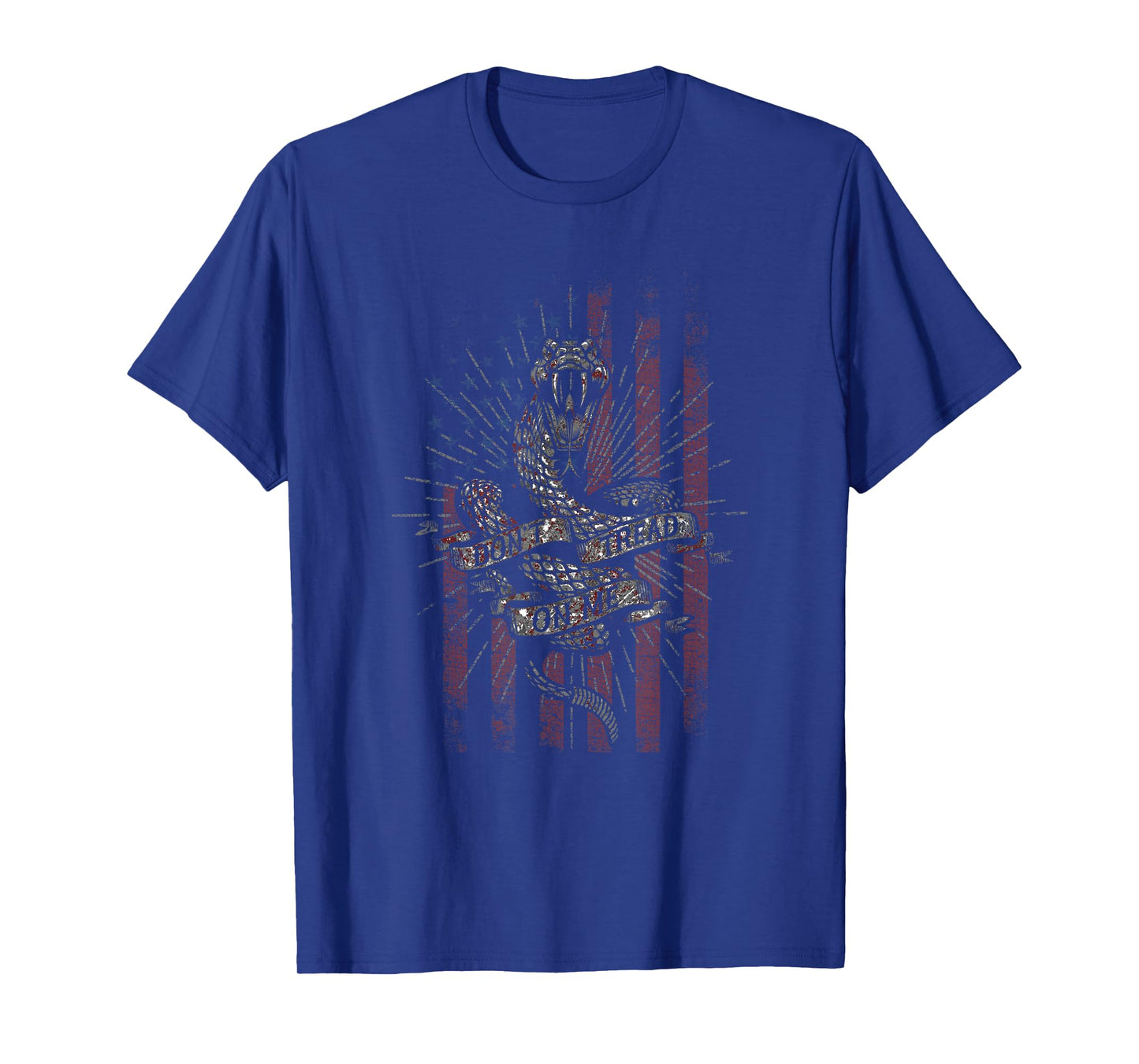Trendy Don't Tread On Me Rattlesnake American Flag T-Shirt