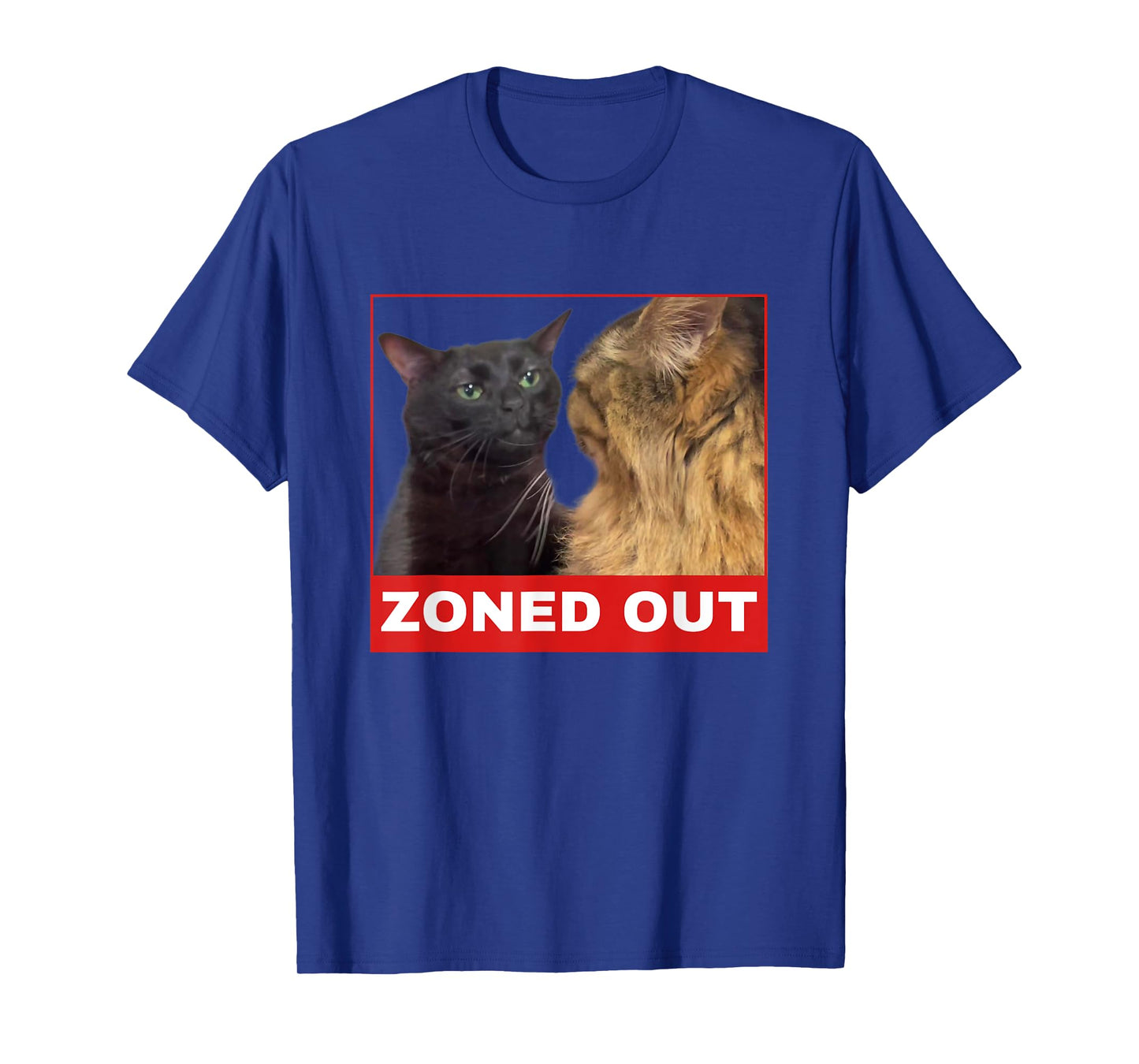 Black Cat Zoning Out , funny cat zoning meme T-Shirt for Men Women Girls Kids