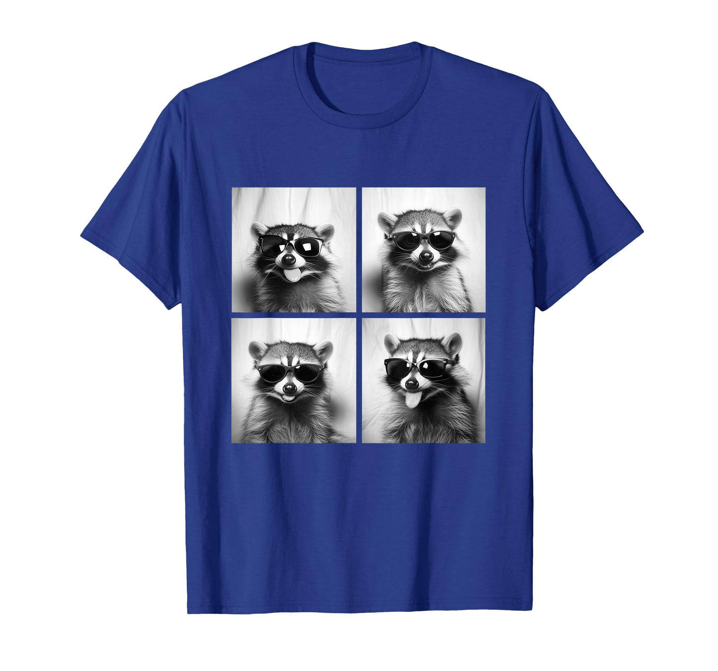 Funny Raccoons with Sunglasses Cute Animals Humour T-Shirt