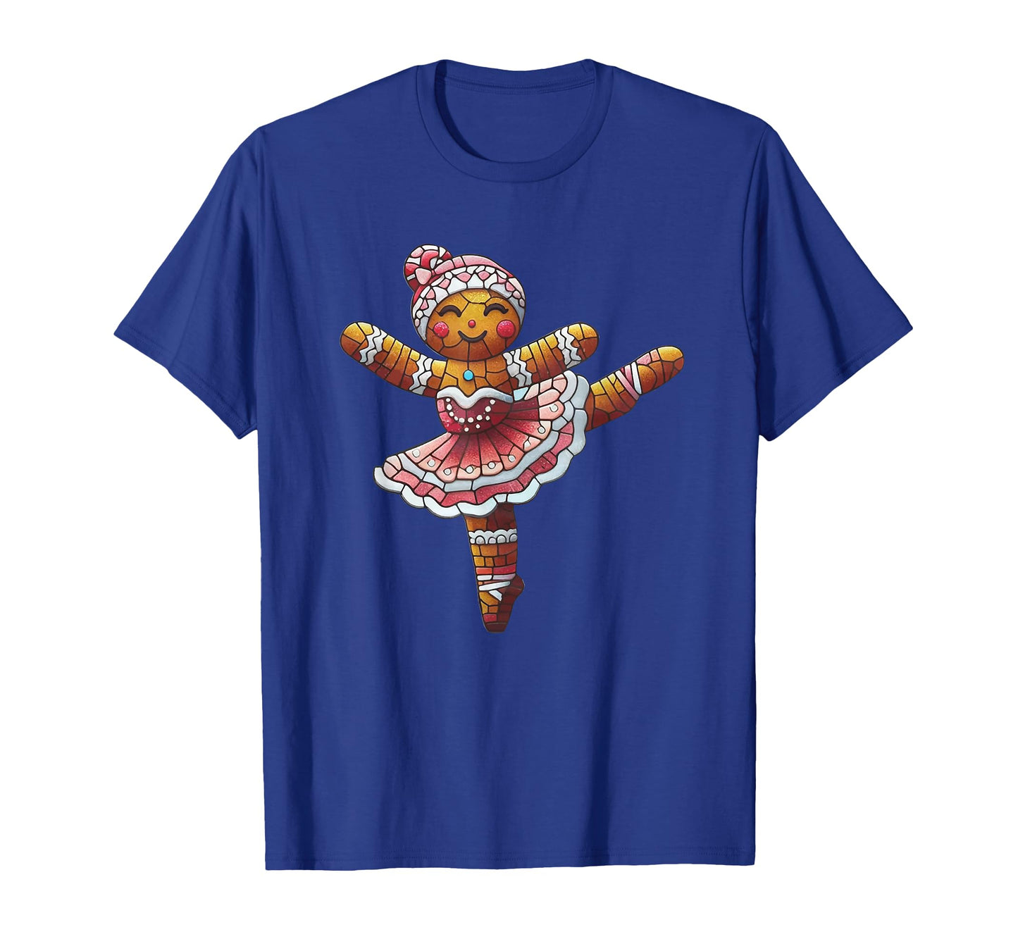 Ballet Dancer Gingerbread Christmas Dance Teacher Girl Women T-Shirt