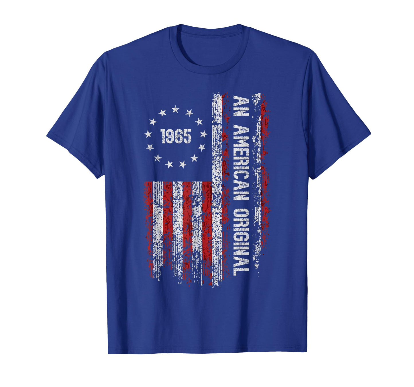 an American Original 1965 Birthday Vintage American Flag T-Shirt