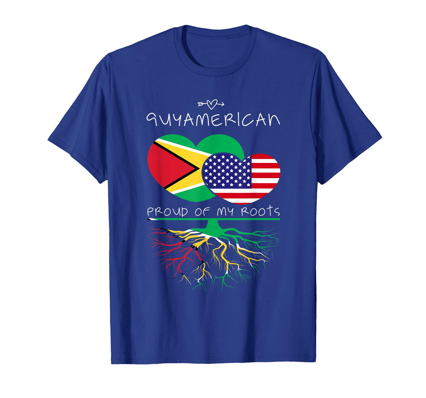 Guyana USA Proud of Both Countries Guyamerican T-Shirt