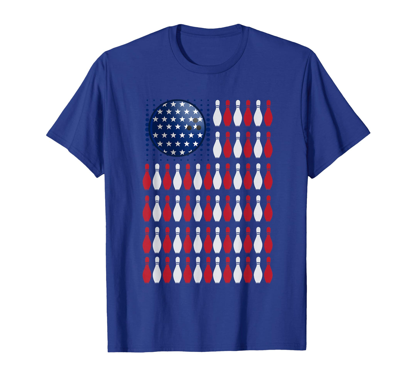 American Flag Bowling | Bowler Gifts for Bowling Team T-Shirt