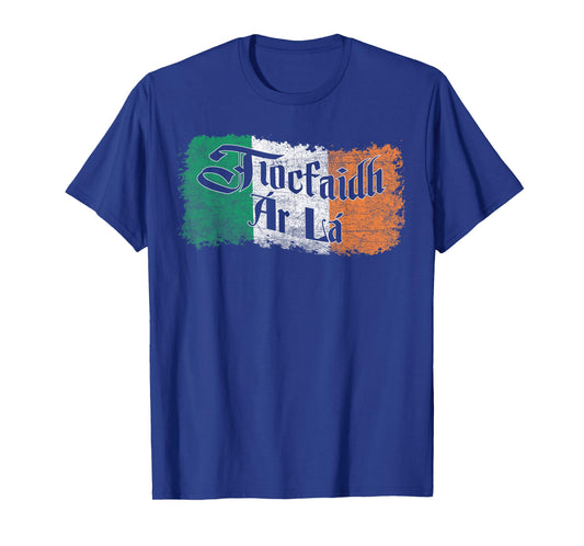 Tiocfaidh Ar La Vintage Ireland Irish Flag T-Shirt