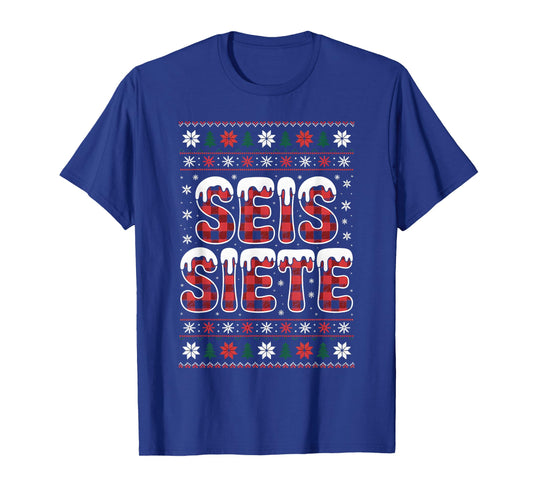 67 Six Seven Spanish Teacher Christmas SEIS Siete Brainrot T-Shirt