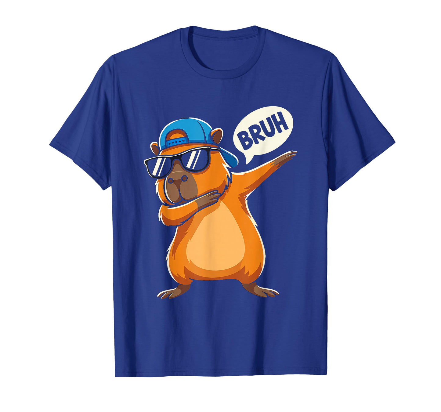 Bruh Cute Dabbing Capybara Animal Boys Men Kids T-Shirt