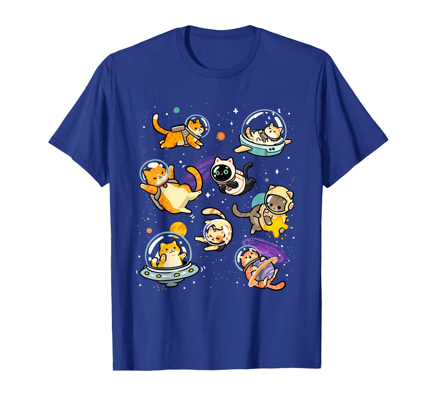 Cats in Space Funny Galaxy Cat Astronaut Cats Kitten Space T-Shirt