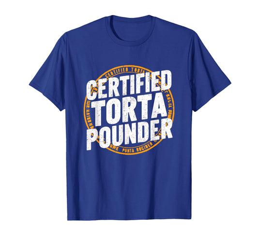 Certified Torta Pounder Cool Stamp Look Design T-Shirt