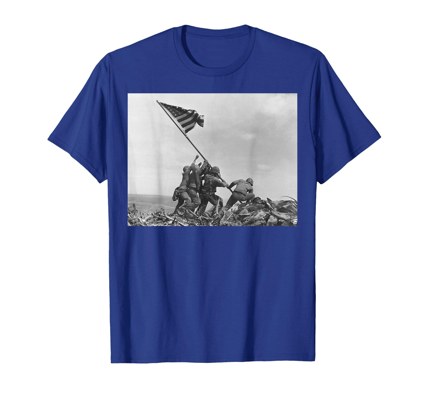 Raising the Flag on Iwo Jima WW2 World War II Patriotic T-Shirt