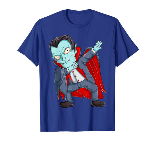 Dabbing Dracula Vampire Shirts Toddler Halloween Boys Kids T-Shirt