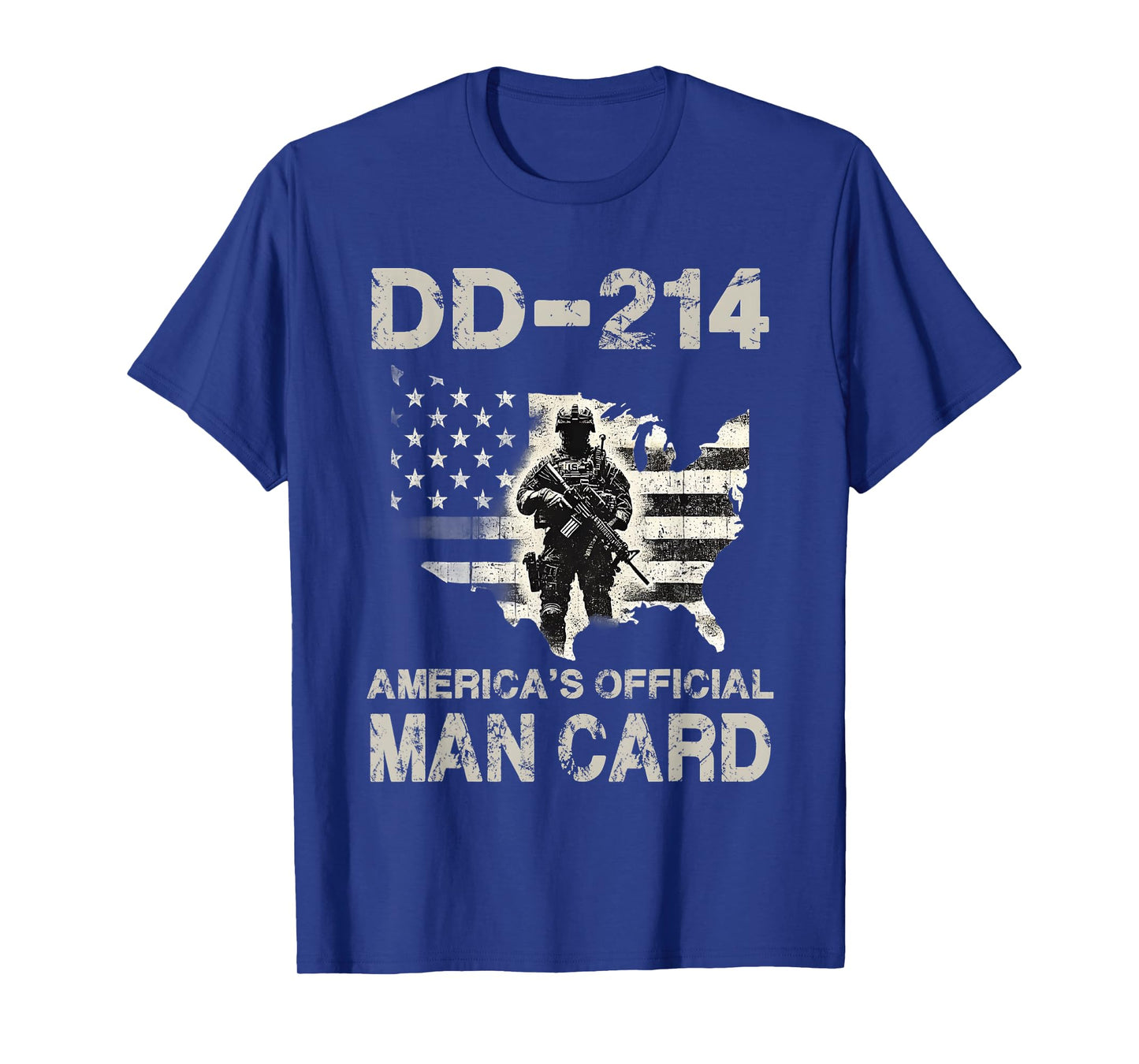 DD-214 America's Official Man Card Veteran Pride Flag T-Shirt
