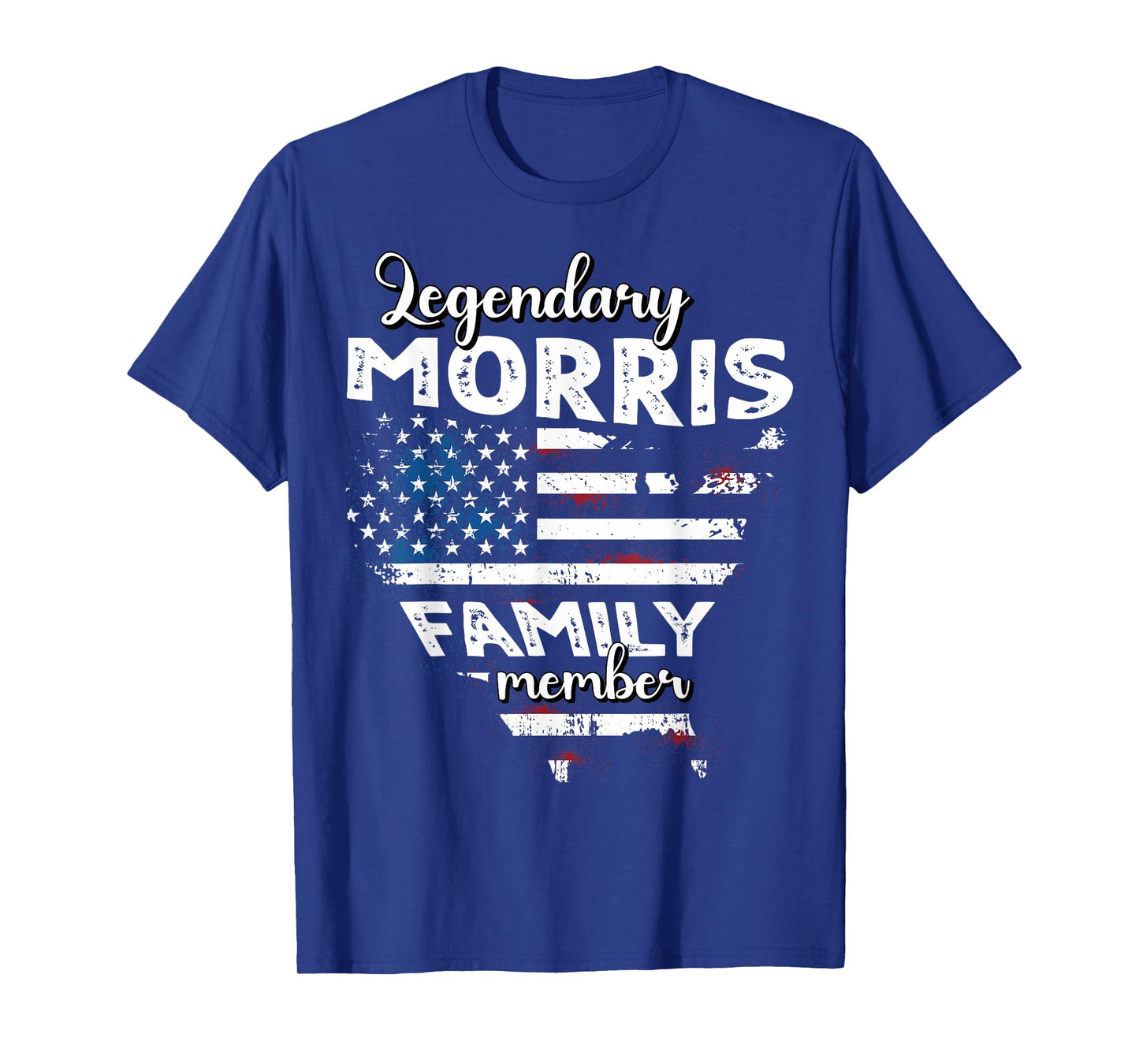 Surname Morris US Flag Morris Last Name Morris T-Shirt